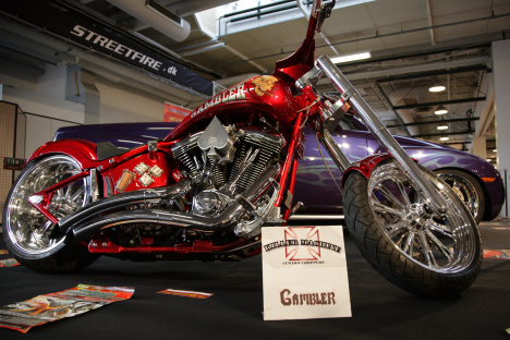 Streetfire.dk har også et par flotte imponerende motorcykler med på deres stand.
(Foto: Motorsporten.dk)